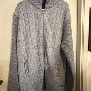 NEW Buffalo David Bitton Men’s Full Zip Sweater Cardigan XXXL Faux Fur Lined